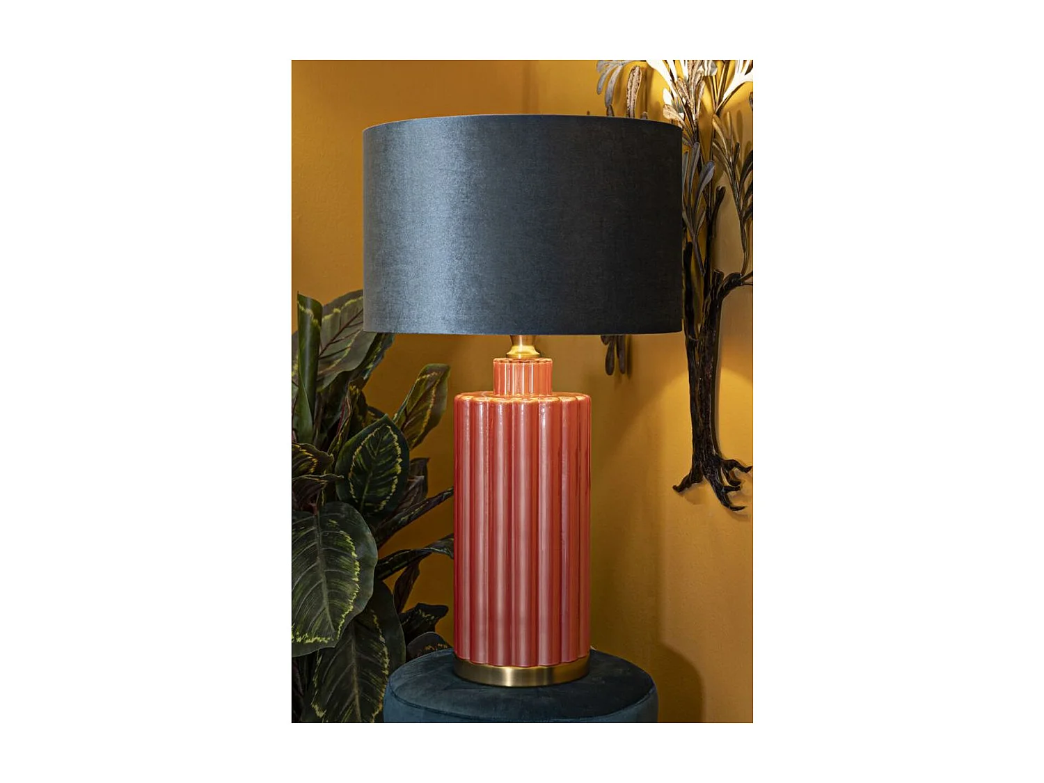 Lampa Stołowa MF173, Niebieski, 40x40x70 cm, Seven Design