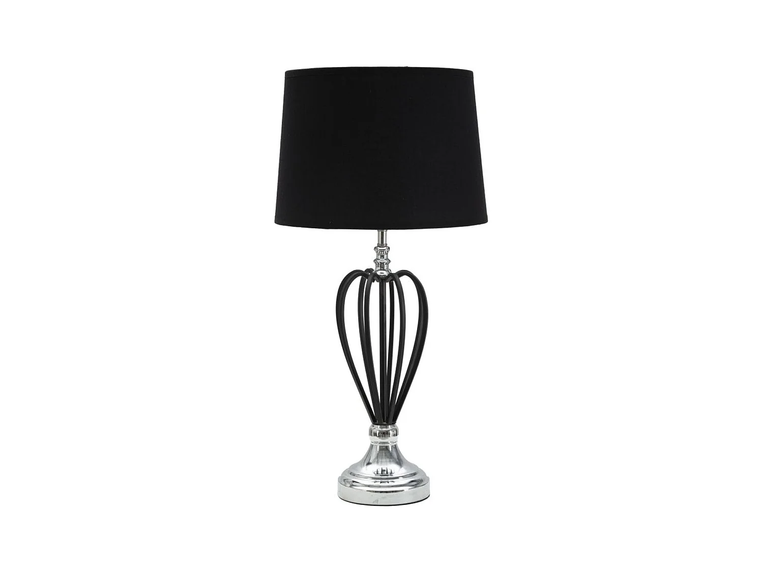 Lampada da Tavolo MF137, Nero, 28x28x56 cm, Epikasa