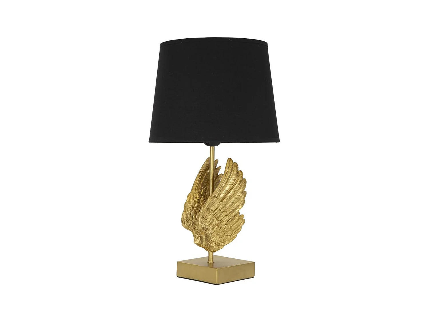 Lampe à Poser Ailes 4, Noir, 25x25x45 cm, Epikasa