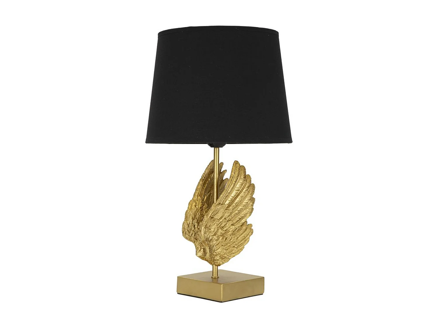 Lampa Stołowa Skrzydła 4, Czarny, 25x25x45 cm, Seven Design