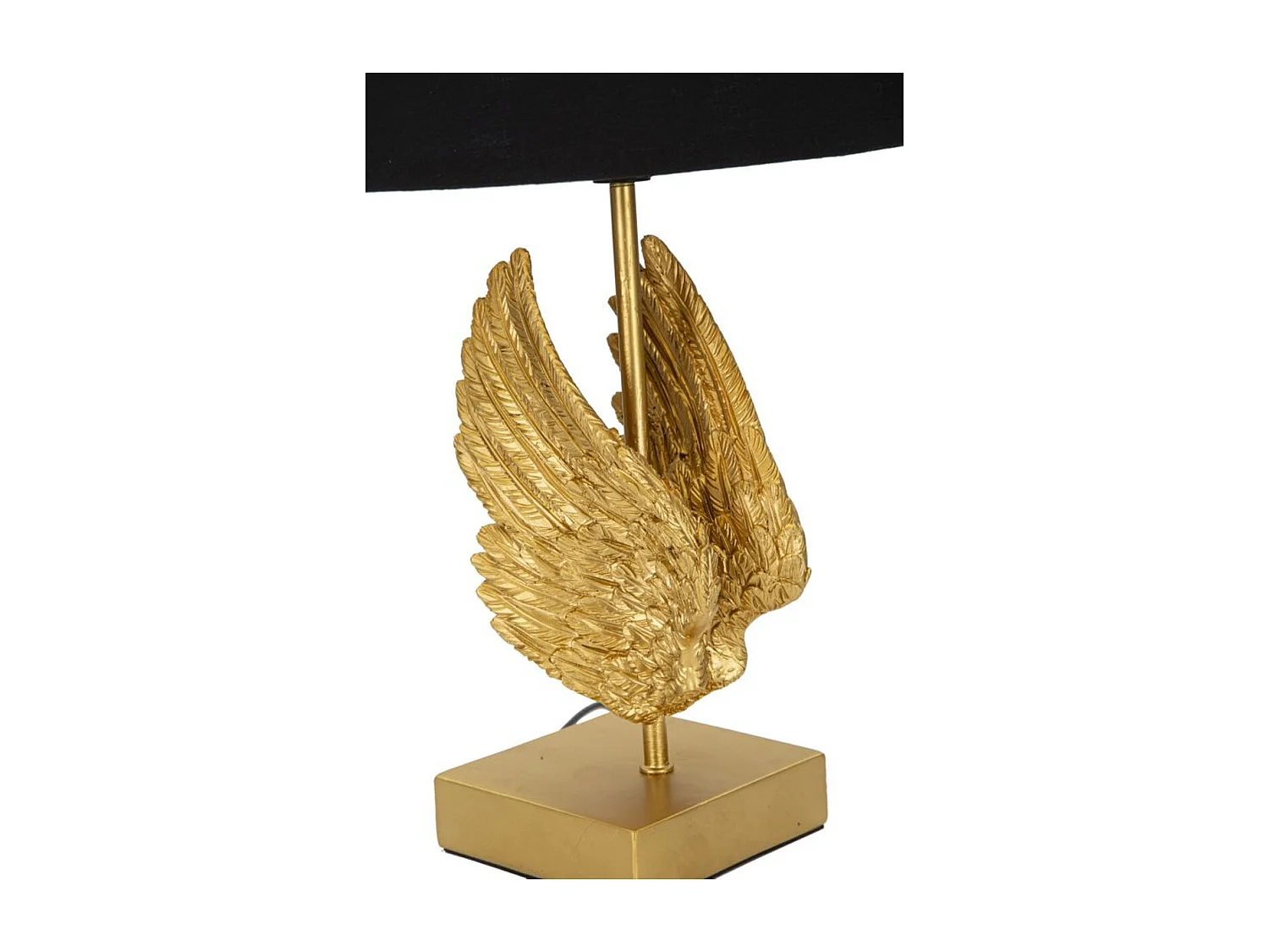 Lampa Stołowa Skrzydła 4, Czarny, 25x25x45 cm, Seven Design