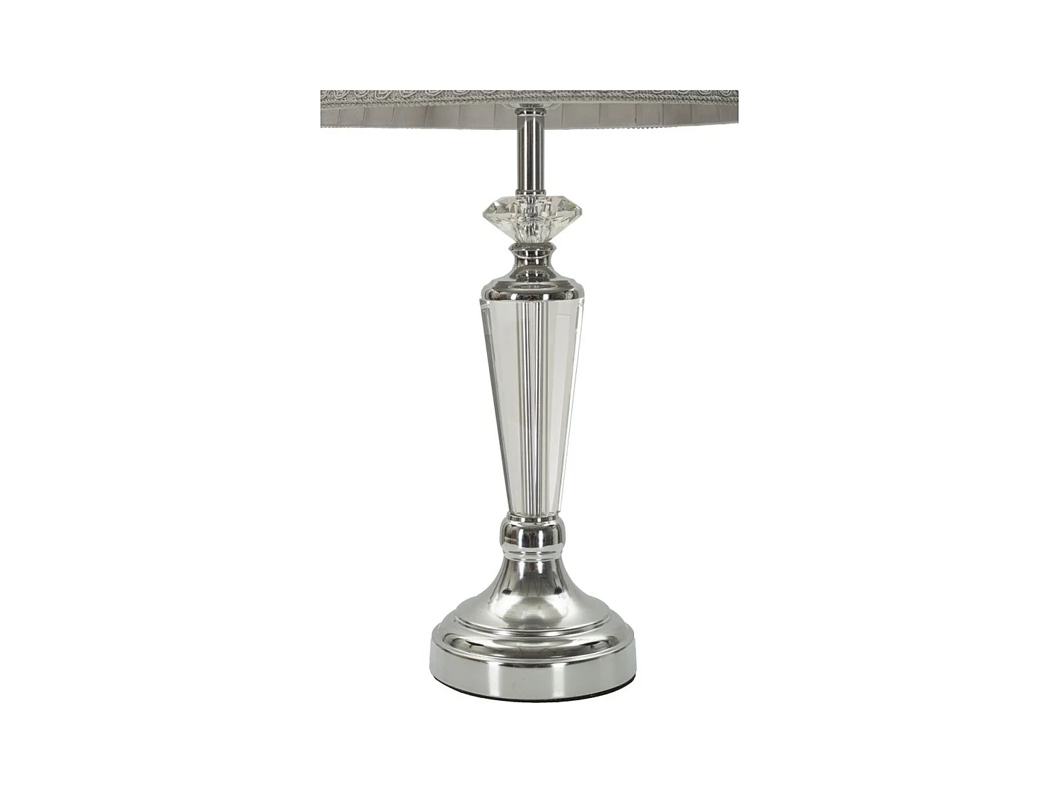 Lampada da Tavolo MF155, Argento, 30x30x56 cm, Epikasa