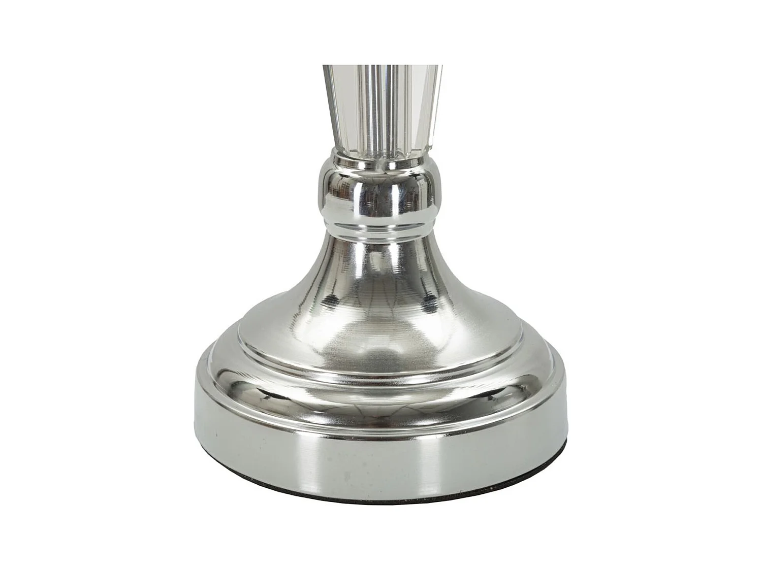 Lampada da Tavolo MF155, Argento, 30x30x56 cm, Epikasa