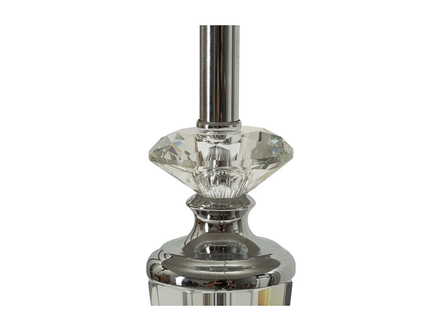 Lampada da Tavolo MF155, Argento, 30x30x56 cm, Seven Design