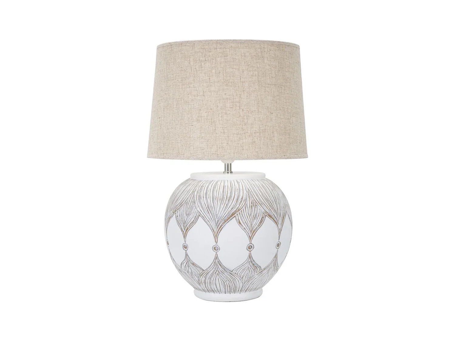 Lampe à Poser MF159, Marron, 38x38x59 cm, Epikasa