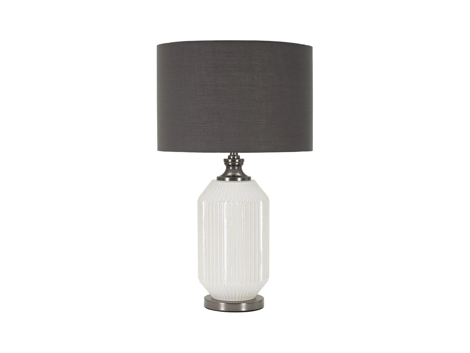 Lampada da Tavolo MF174, Grigio, 37,5x37,5x65 cm, Epikasa