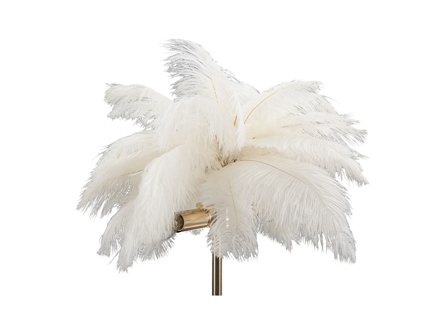 Candeeiro de Mesa Penas 1, Branco, 40x40x55 cm, Epikasa