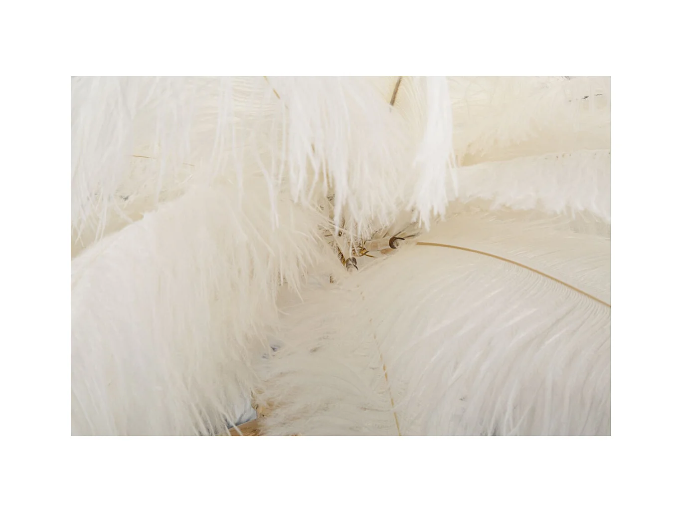 Candeeiro de Mesa Penas 1, Branco, 40x40x55 cm, Epikasa