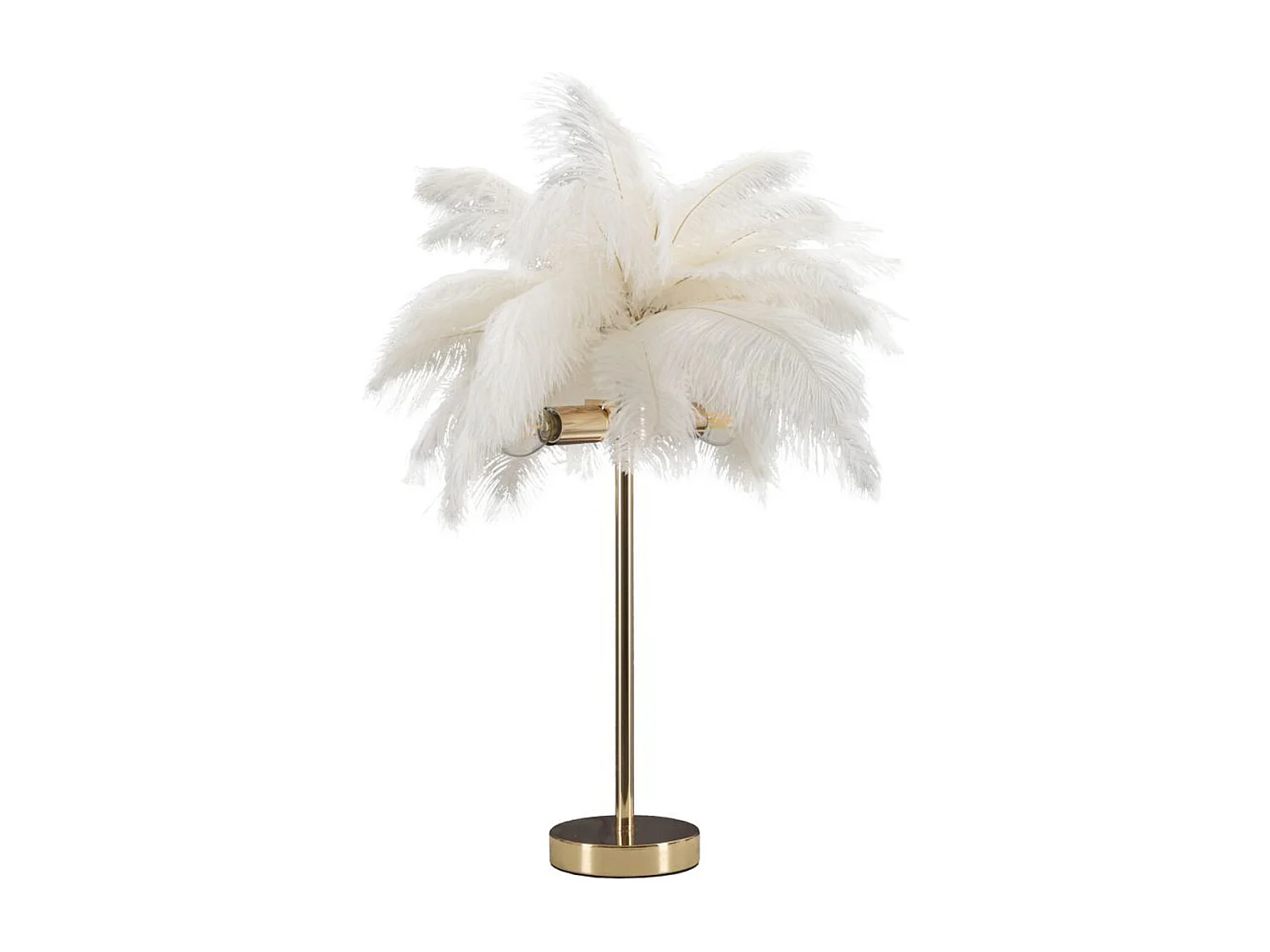 Lampa Stołowa Pióra 1, Biały, 40x40x55 cm, Seven Design