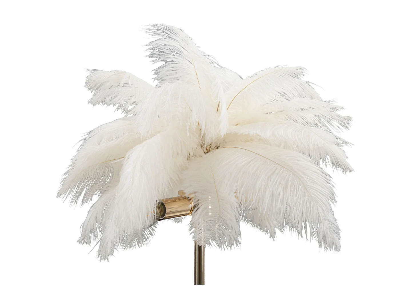 Lampa Stołowa Pióra 1, Biały, 40x40x55 cm, Seven Design