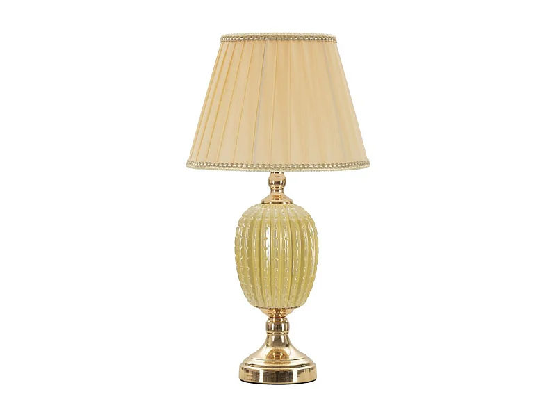 Lampa Stołowa MF128, Beżowy, 30x30x55 cm, Seven Design