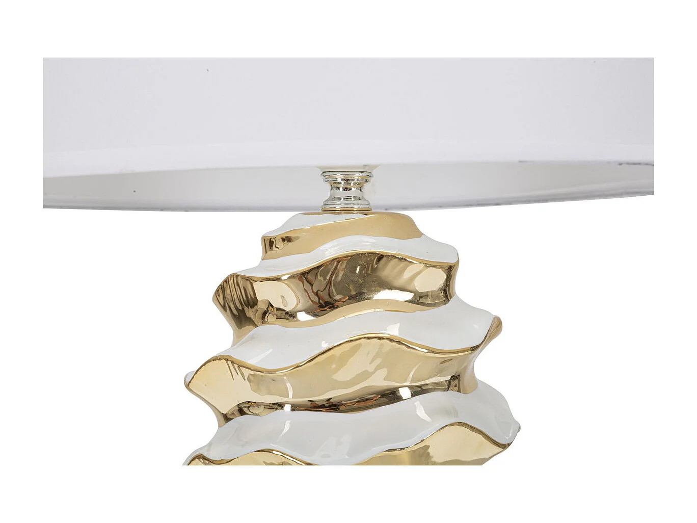 Lampe à Poser MF110, Blanc, 33x33x53 cm, Seven Design