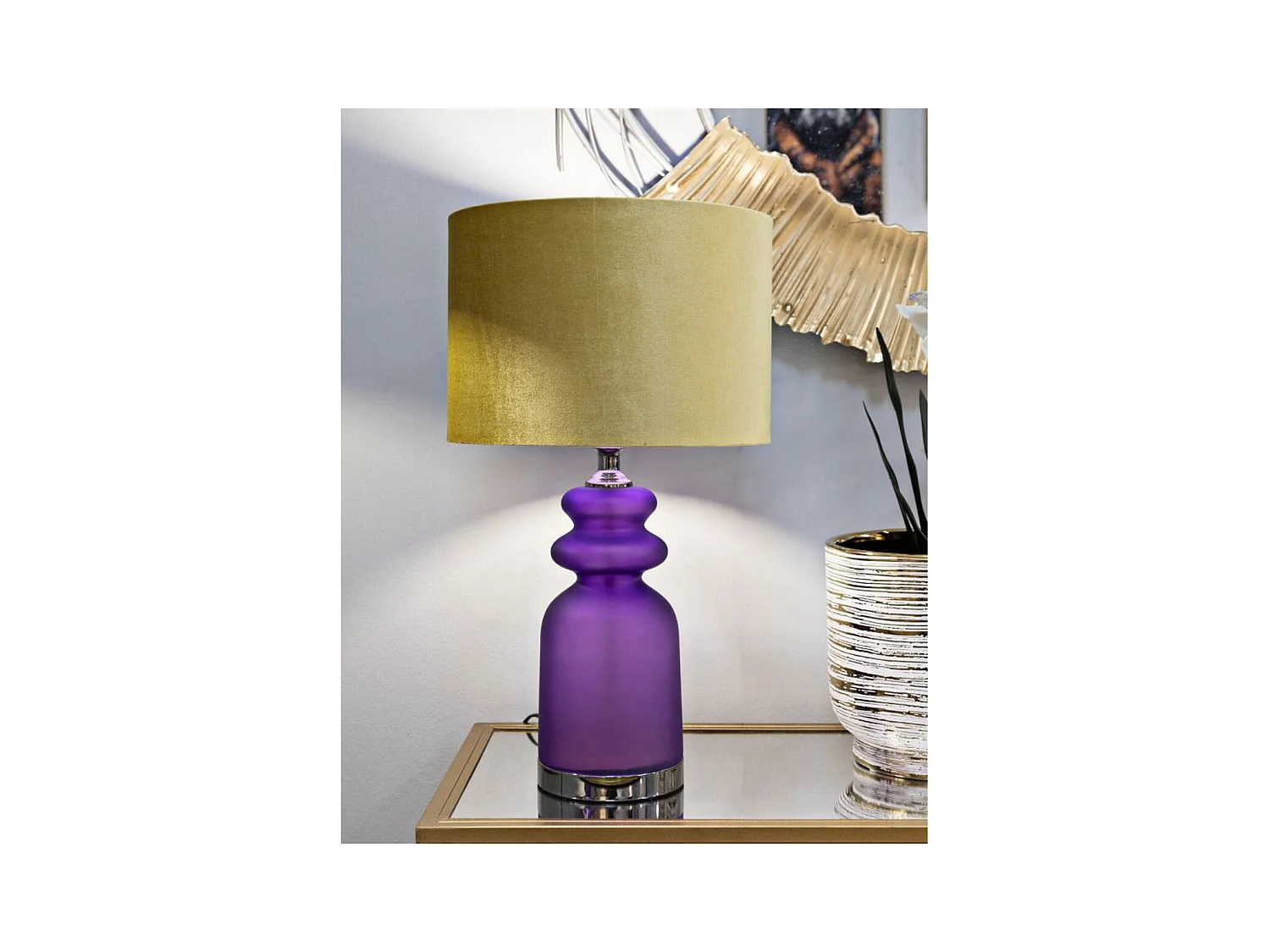 Lampe à Poser MF179, Violet, 32,5x32,5x57,5 cm, Epikasa