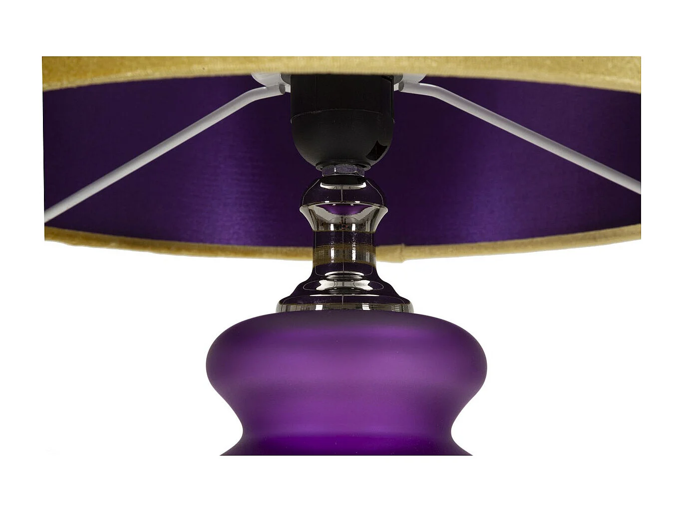 Lampe à Poser MF179, Violet, 32,5x32,5x57,5 cm, Seven Design