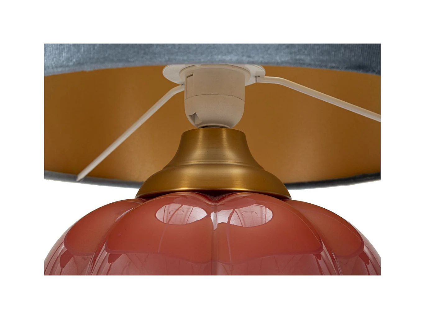 Lampada da Tavolo MF171, Blu, 32,5x32,5x50 cm, Epikasa