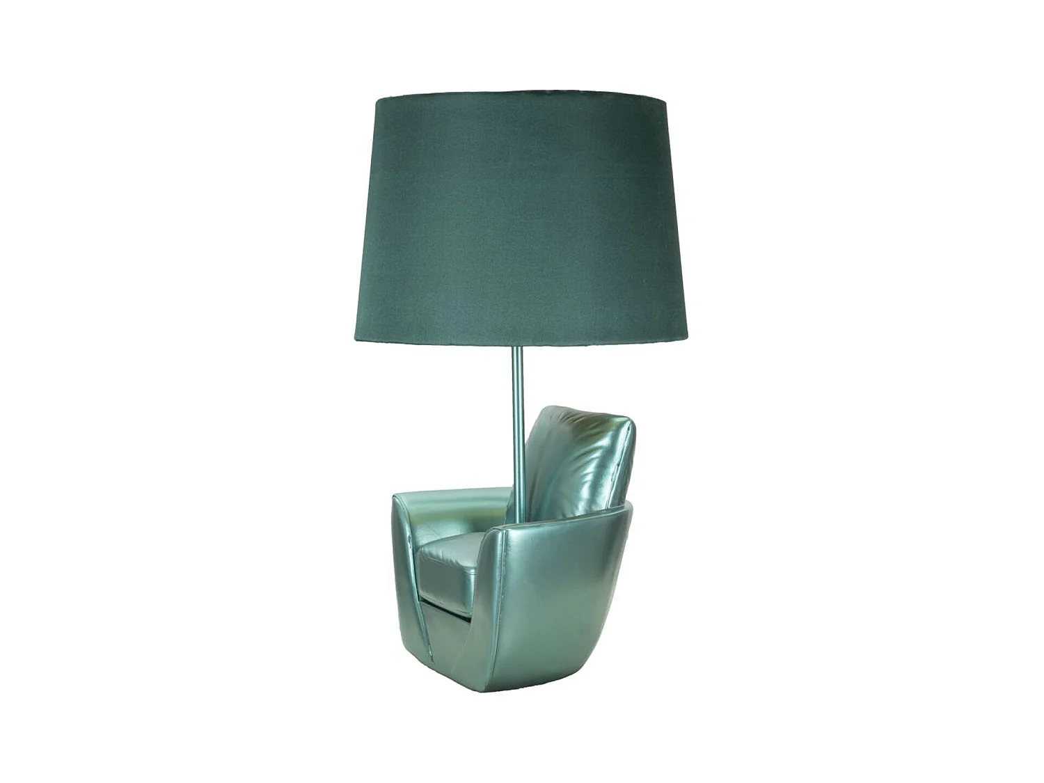 Lampa Stołowa Fotel 2, Niebieski, 26x26x43 cm, Epikasa