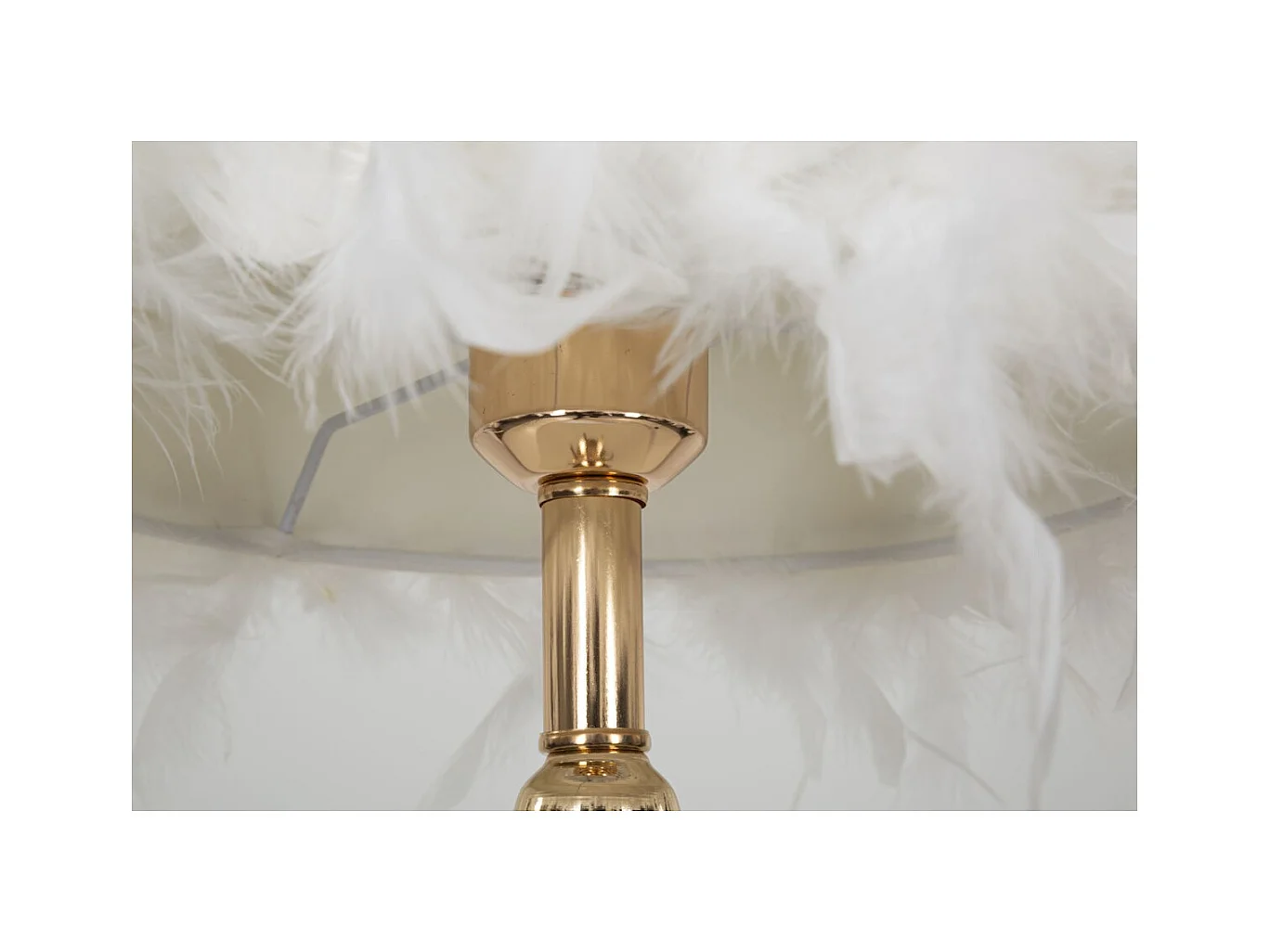 Lampa Stołowa Pióra 5, Biały, 25x25x54 cm, Epikasa