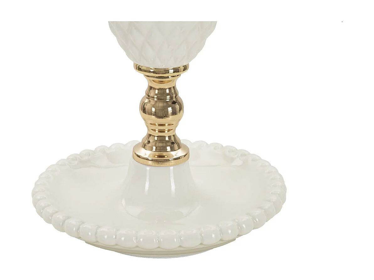 Lampe à Poser MF106, Blanc, 30x30x57 cm, Seven Design