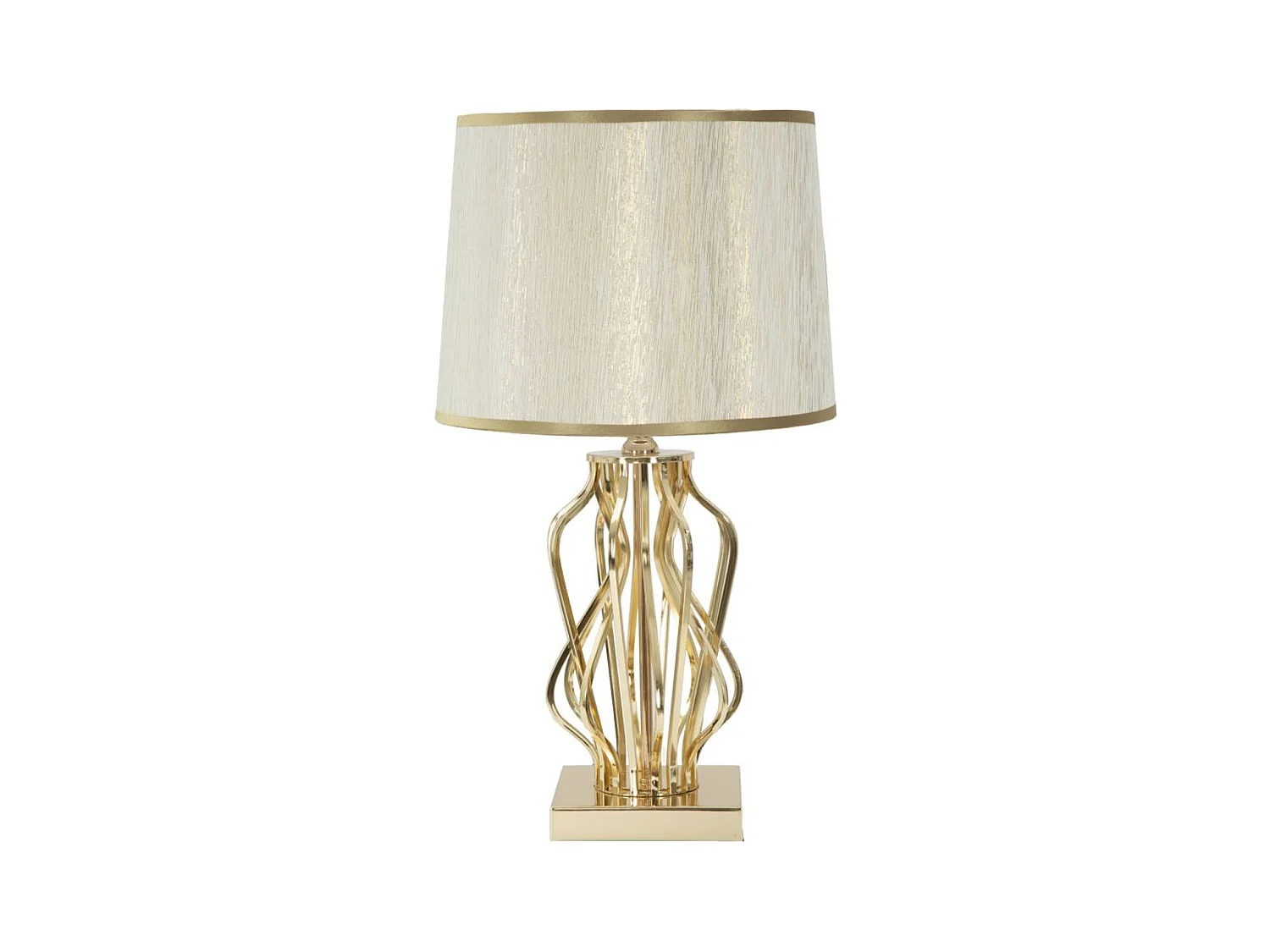 Lampe à Poser MF120, Or, 30x30x52 cm, Epikasa