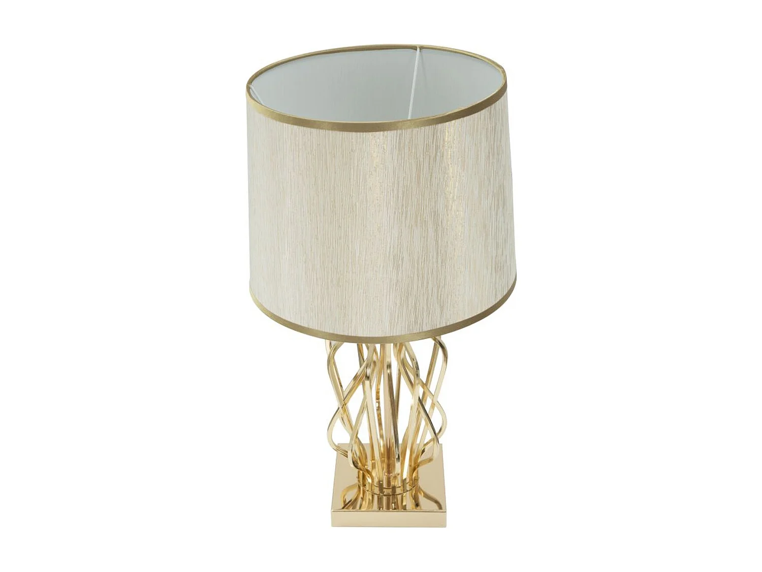 Candeeiro de Mesa MF120, Ouro, 30x30x52 cm, Seven Design