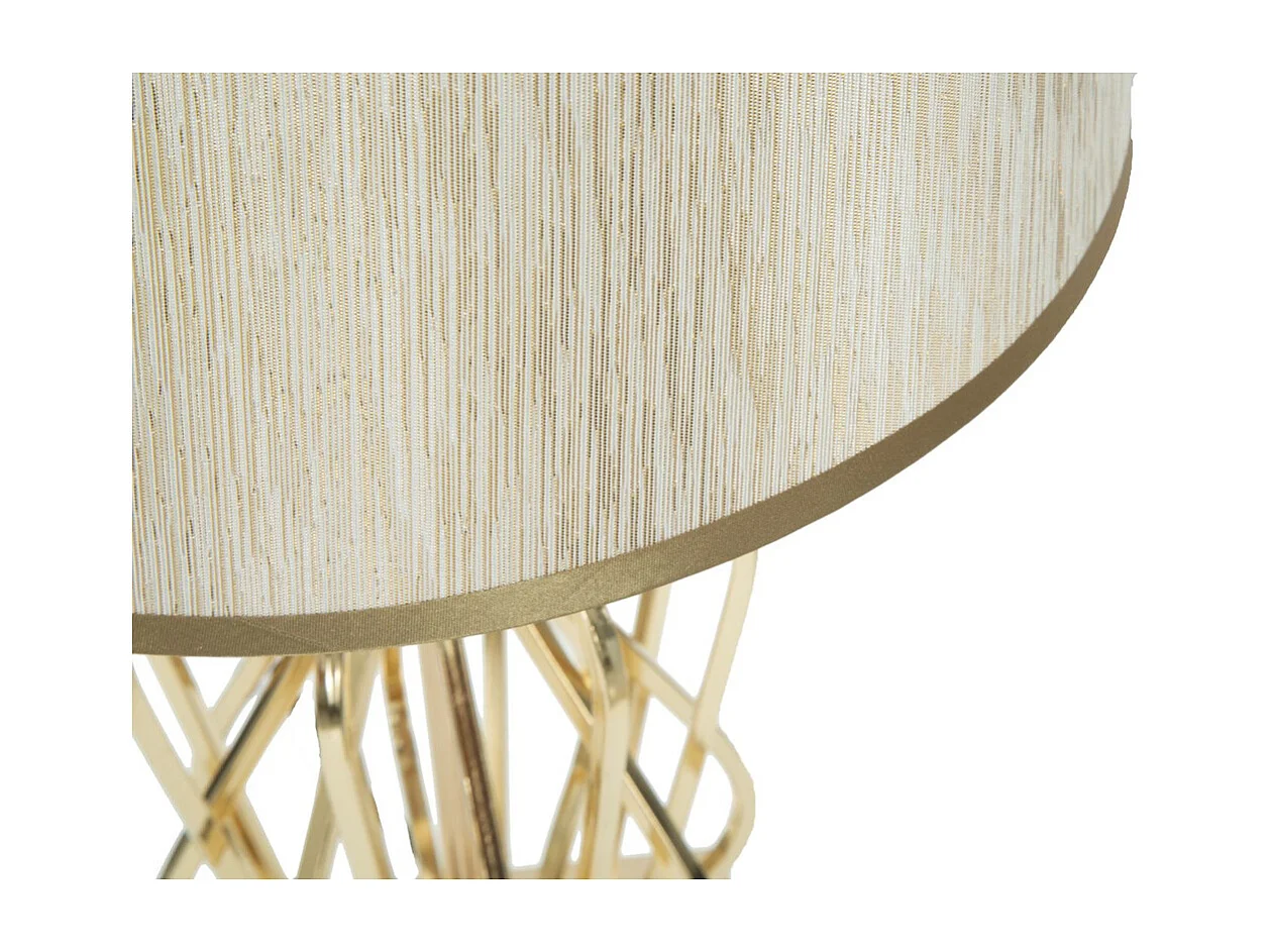 Candeeiro de Mesa MF120, Ouro, 30x30x52 cm, Seven Design