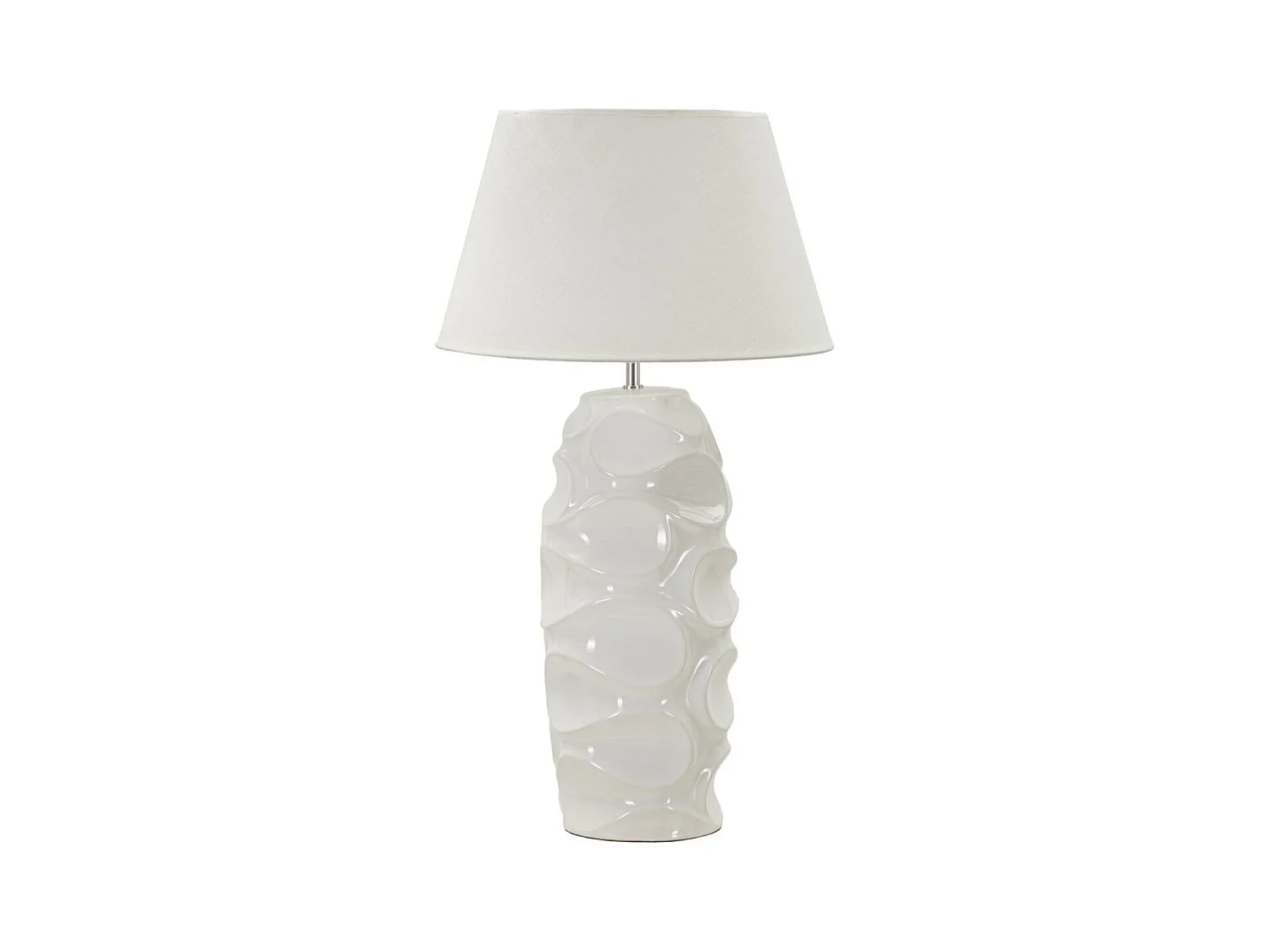 Lampada da Tavolo MF87, Bianco, 45x45x83 cm, Epikasa