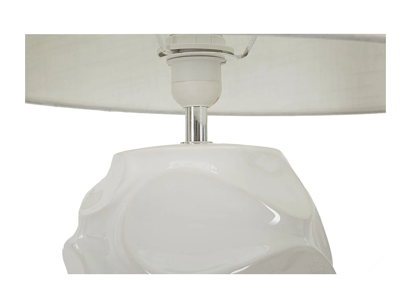 Lampe à Poser MF87, Blanc, 45x45x83 cm, Seven Design