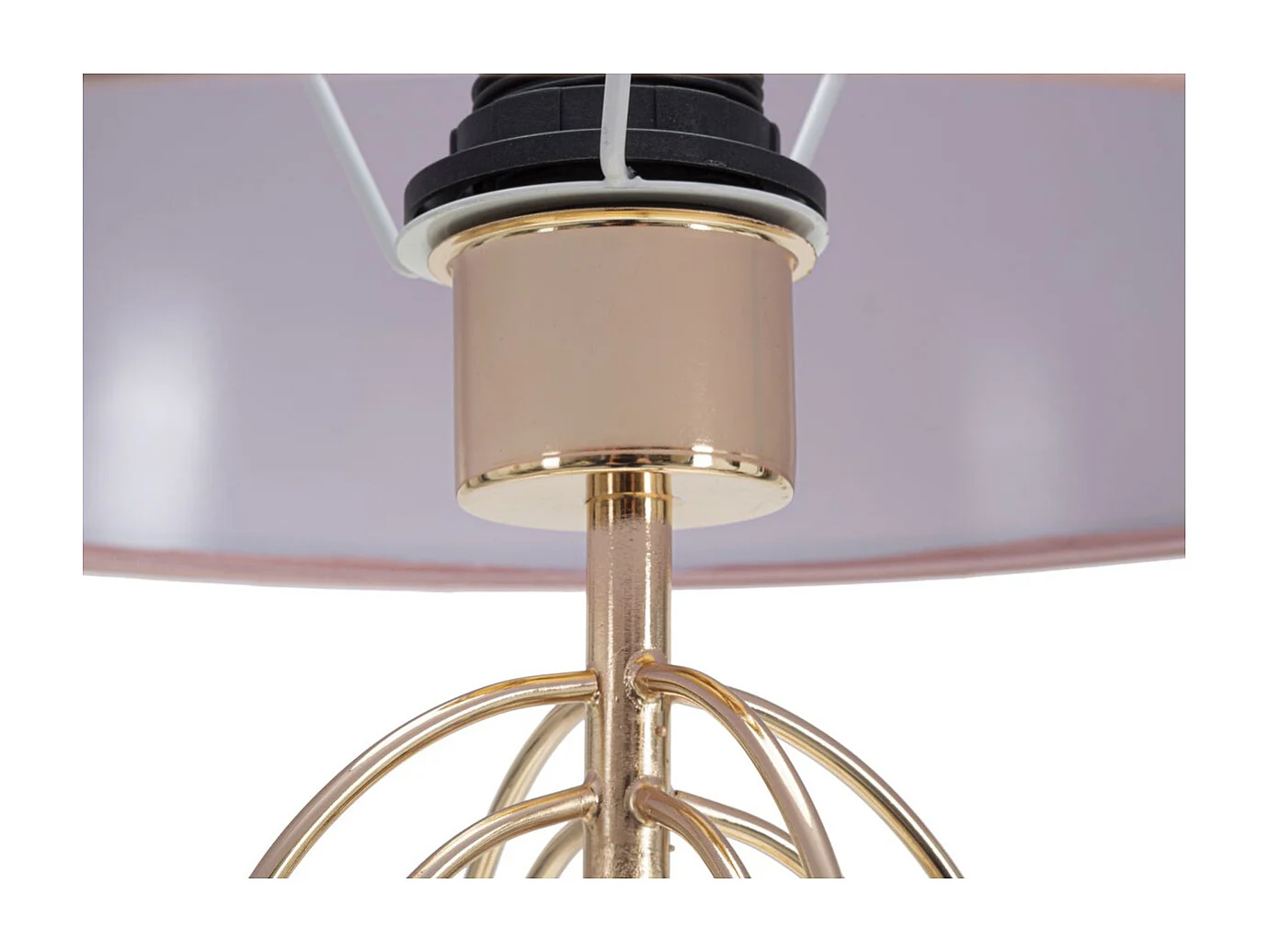 Lampa Stołowa MF138, Różowy, 33x33x64 cm, Seven Design