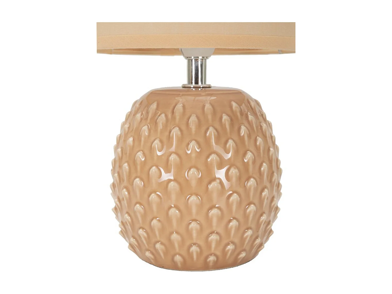 Lampa Stołowa MF98, Beżowy, 14x14x27 cm, Seven Design