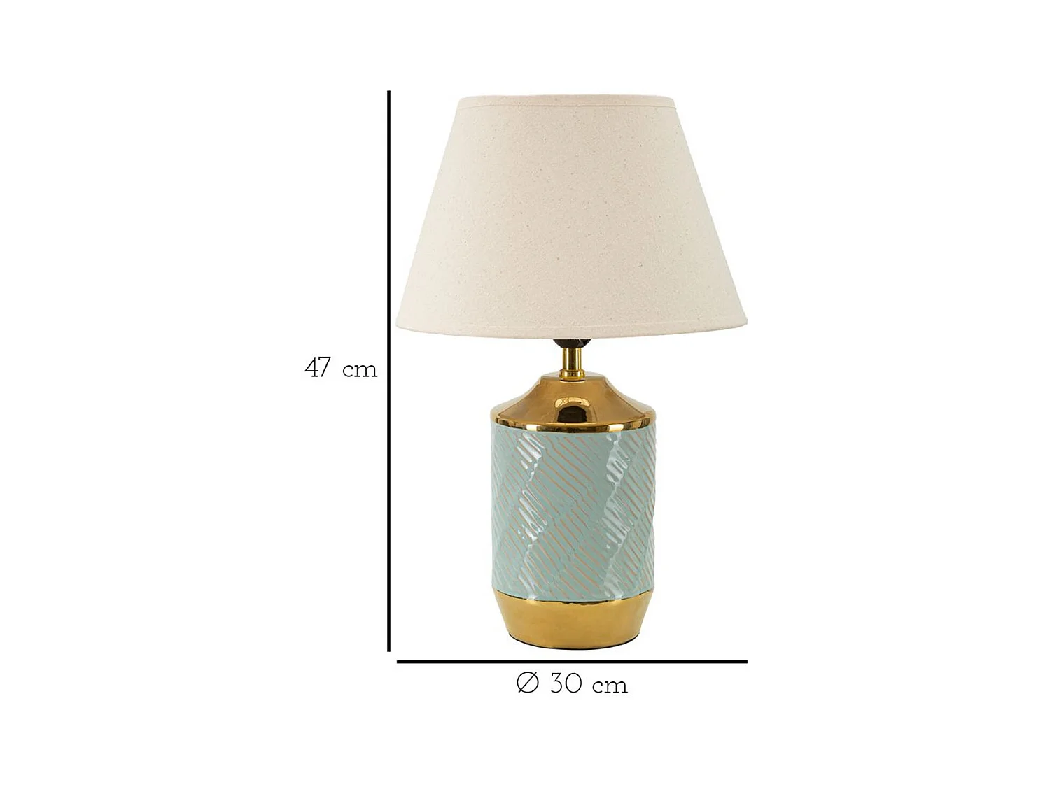 Lampe à Poser MF107, Multicouleur, 30x30x47 cm, Epikasa
