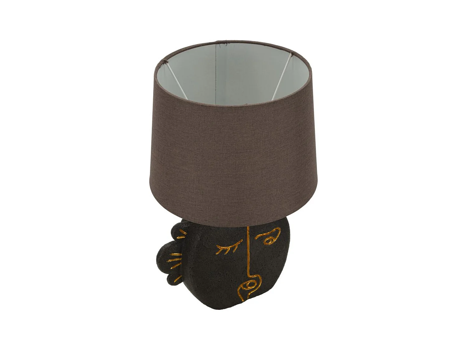 Candeeiro de Mesa MF163, Castanho, 27,5x27,5x39,5 cm, Epikasa