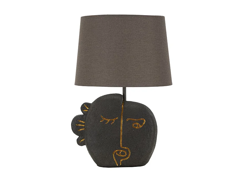 Lampa Stołowa MF163, Brązowy, 27,5x27,5x39,5 cm, Seven Design