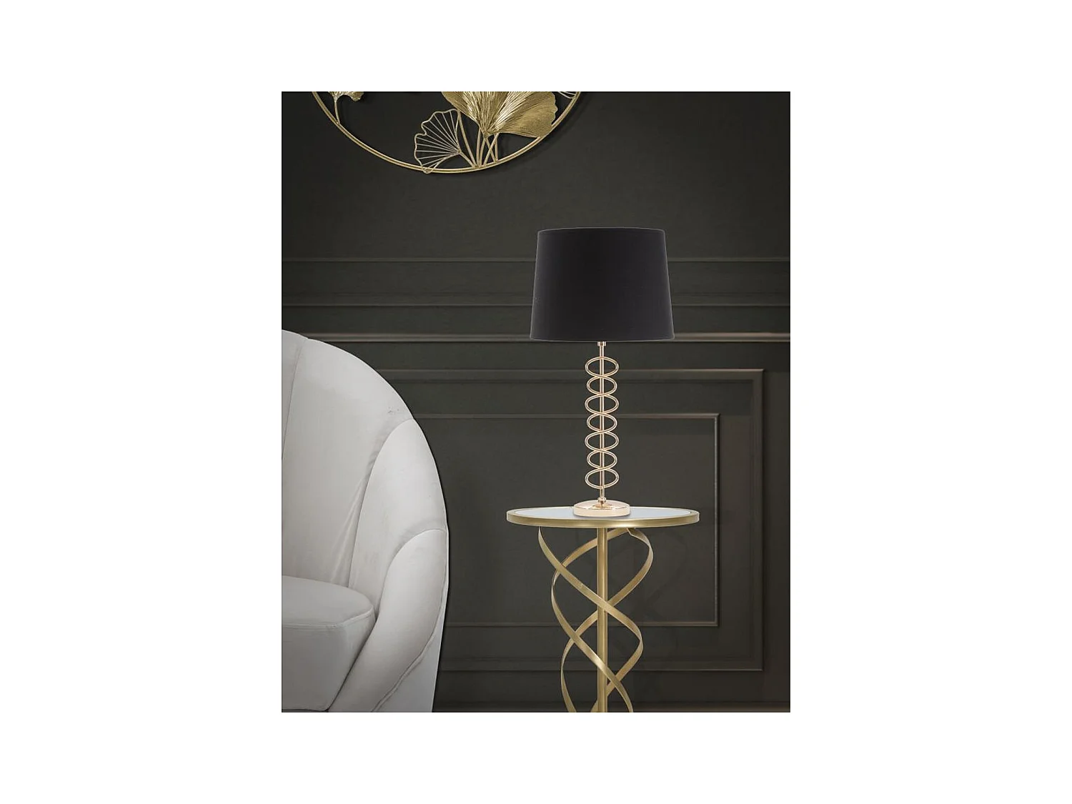 Lampa Stołowa MF125, Czarny, 30x30x61,5 cm, Epikasa