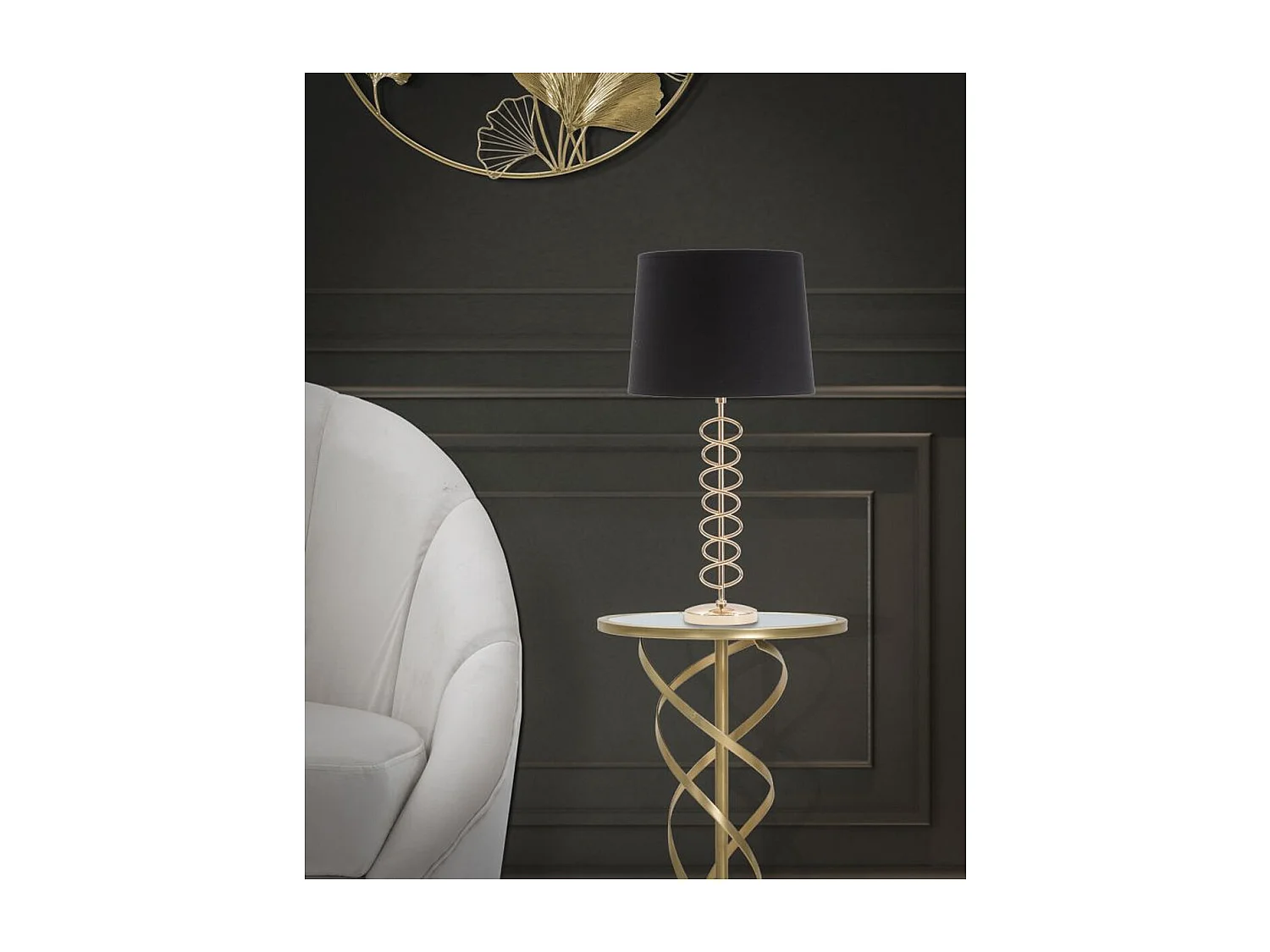 Lampa Stołowa MF125, Czarny, 30x30x61,5 cm, Seven Design