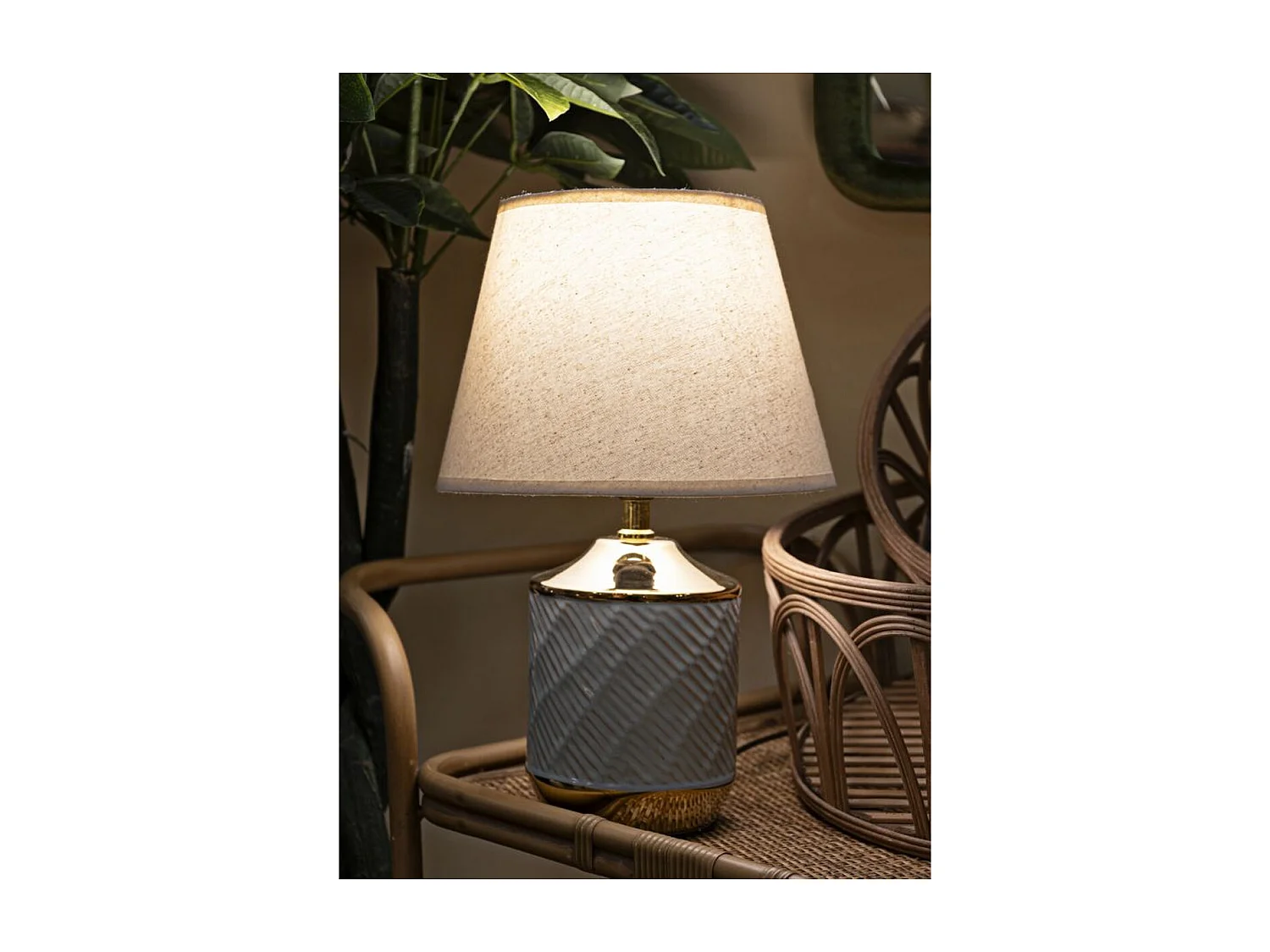 Lampa Stołowa MF108, Wielokolorowy, 25x25x40 cm, Seven Design