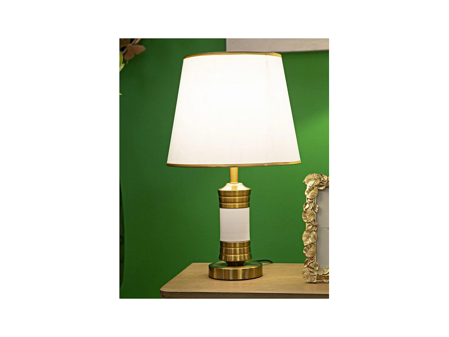 Lampada da Tavolo MF145, Bianco, 31x31x52 cm, Epikasa