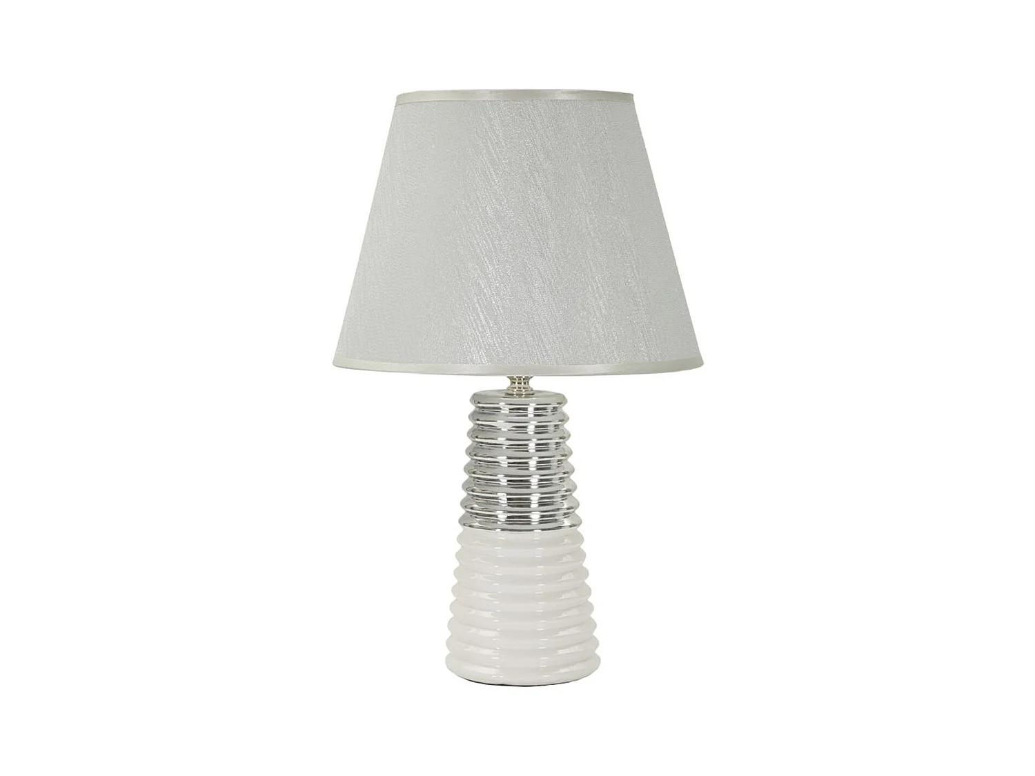Lampada da Tavolo MF117, Bianco, 25x25x41 cm, Epikasa
