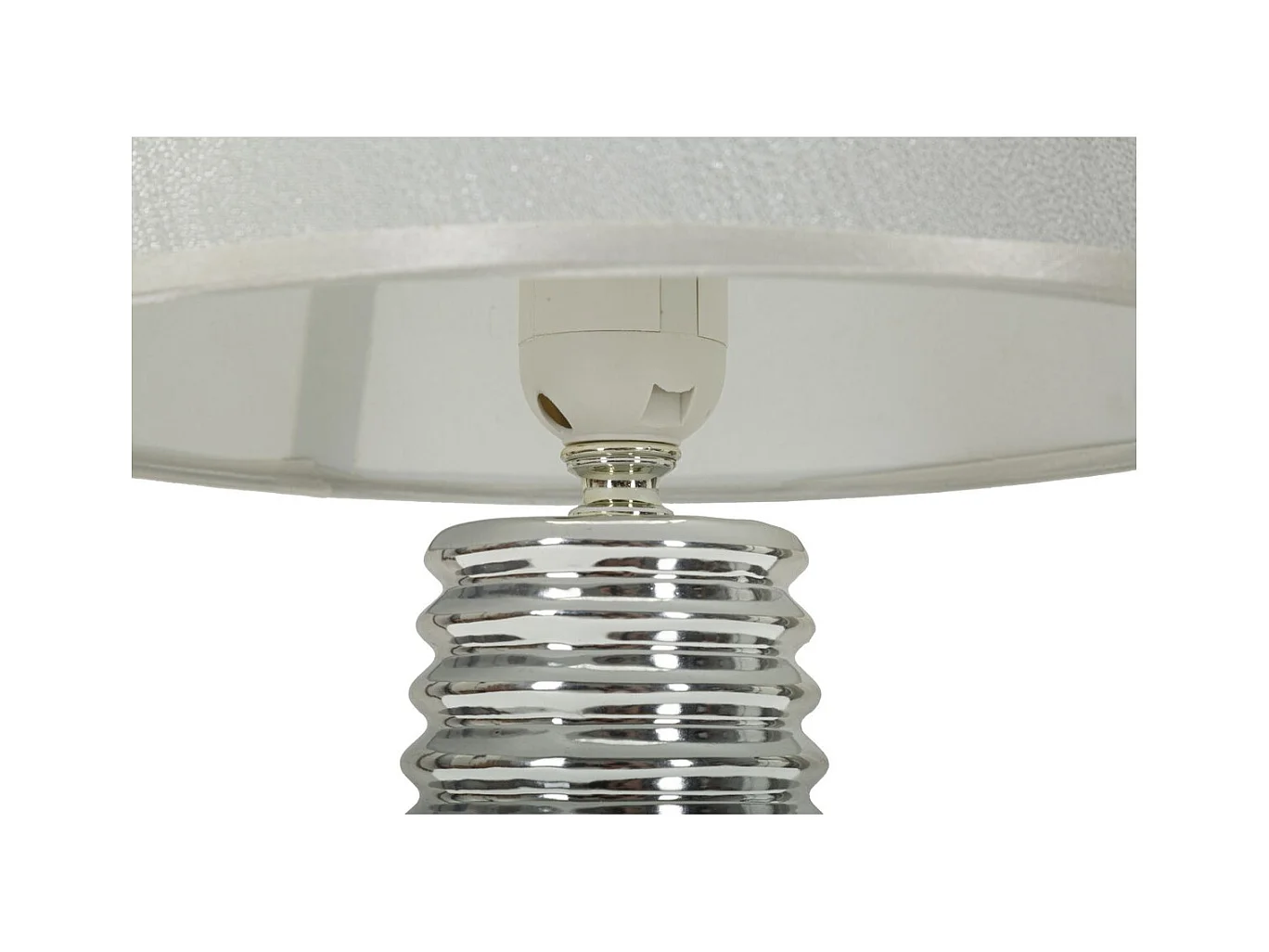 Lampada da Tavolo MF117, Bianco, 25x25x41 cm, Epikasa