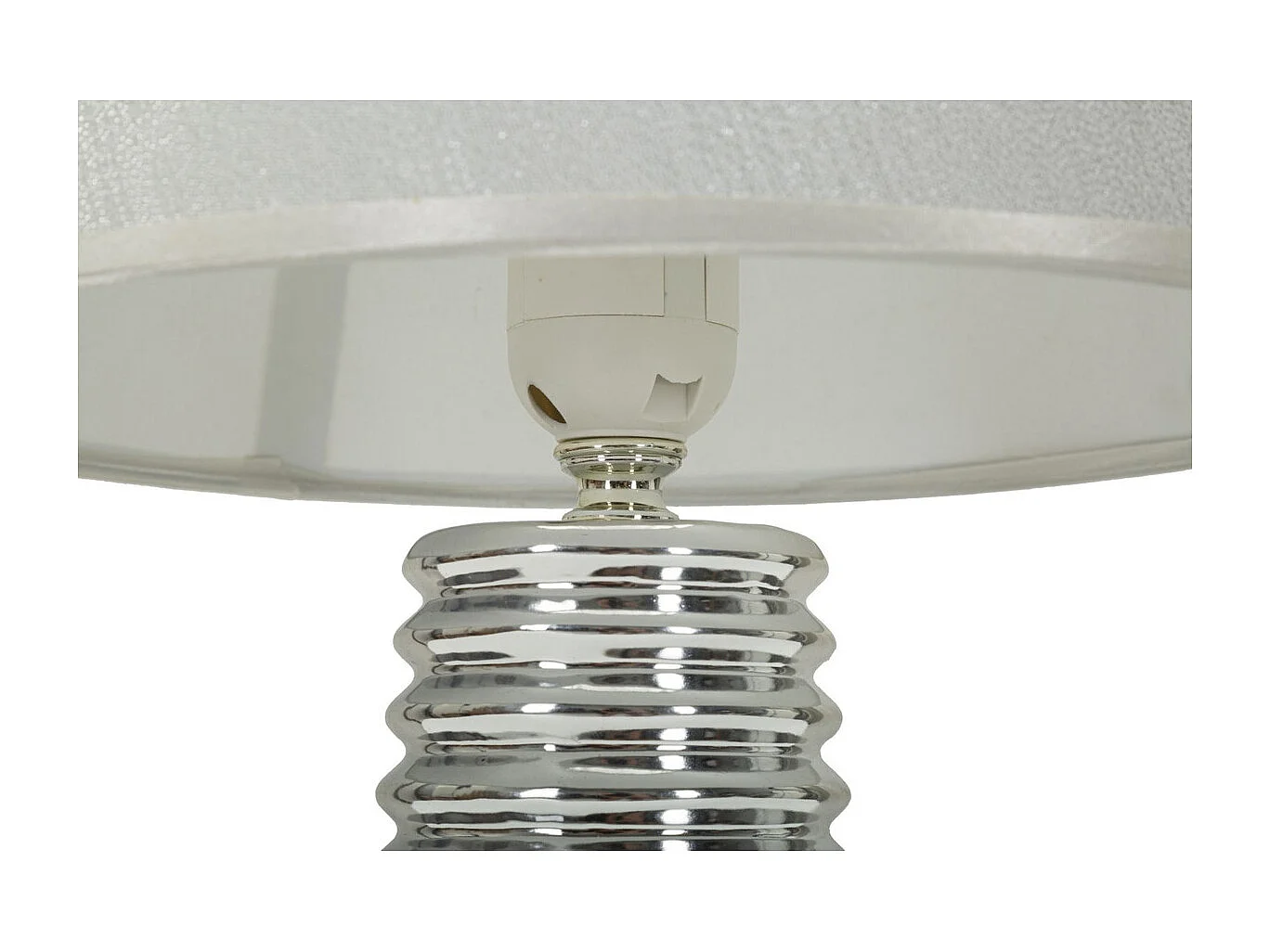 Candeeiro de Mesa MF117, Branco, 25x25x41 cm, Seven Design