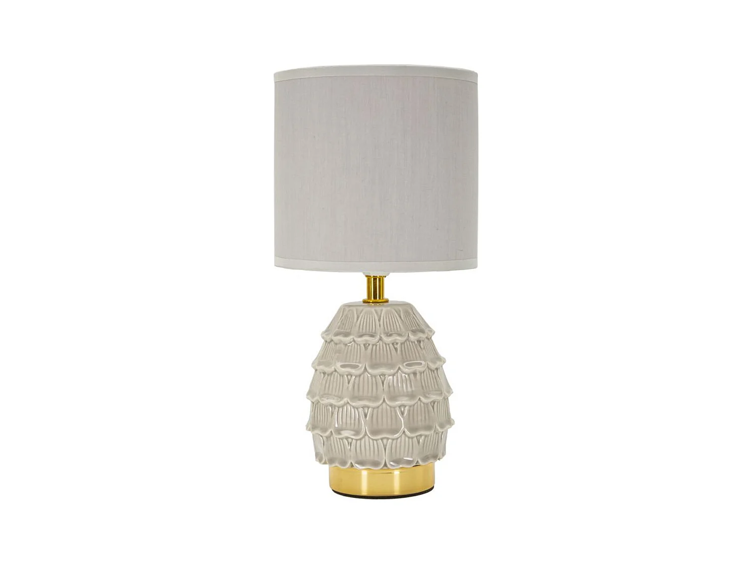 Lampe à Poser MF97, Beige, 15x15x30,5 cm, Epikasa