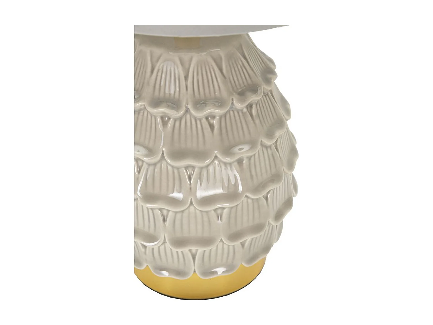 Lampada da Tavolo MF97, Beige, 15x15x30,5 cm, Epikasa