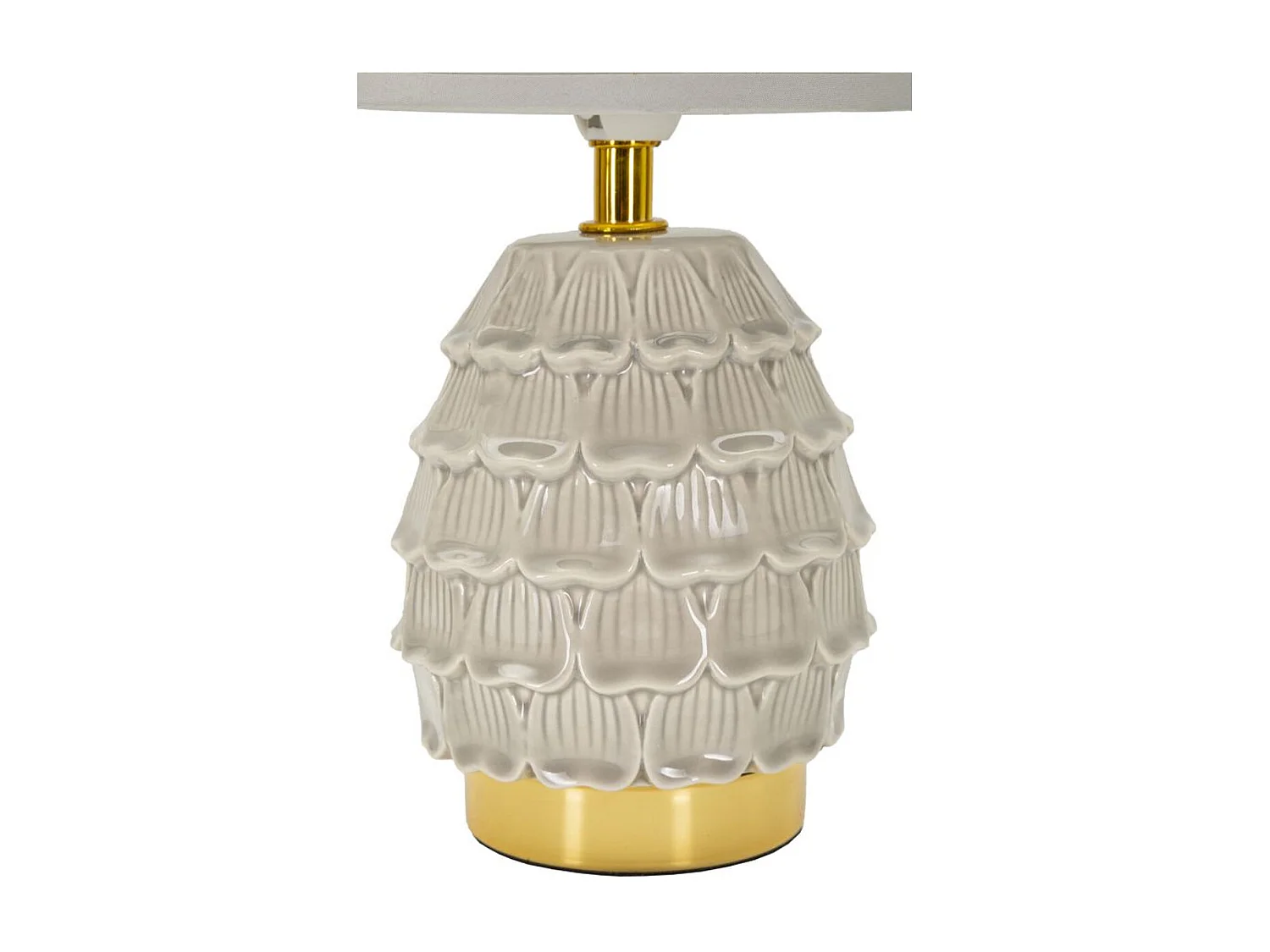 Lampe à Poser MF97, Beige, 15x15x30,5 cm, Seven Design