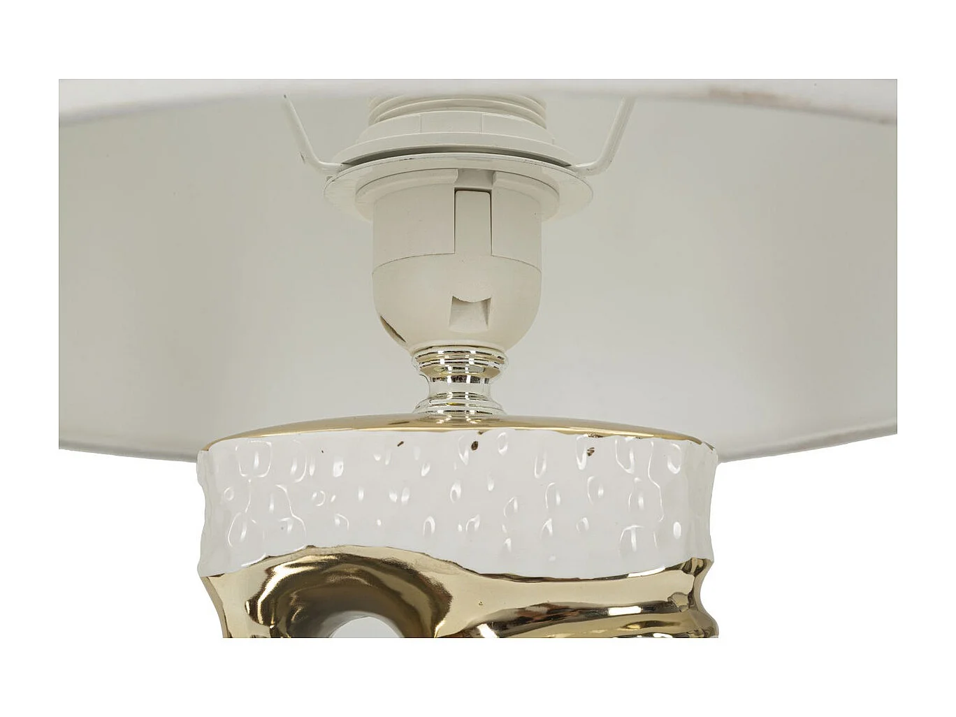 Lampe à Poser MF111, Blanc, 30x30x43,5 cm, Seven Design