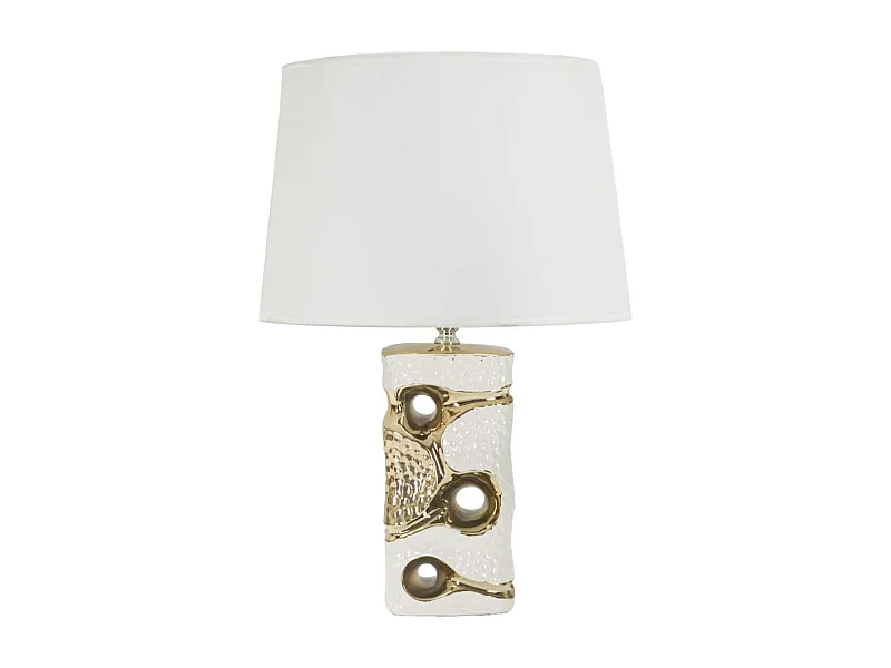Lampada da Tavolo MF111, Bianco, 30x30x43,5 cm, Seven Design