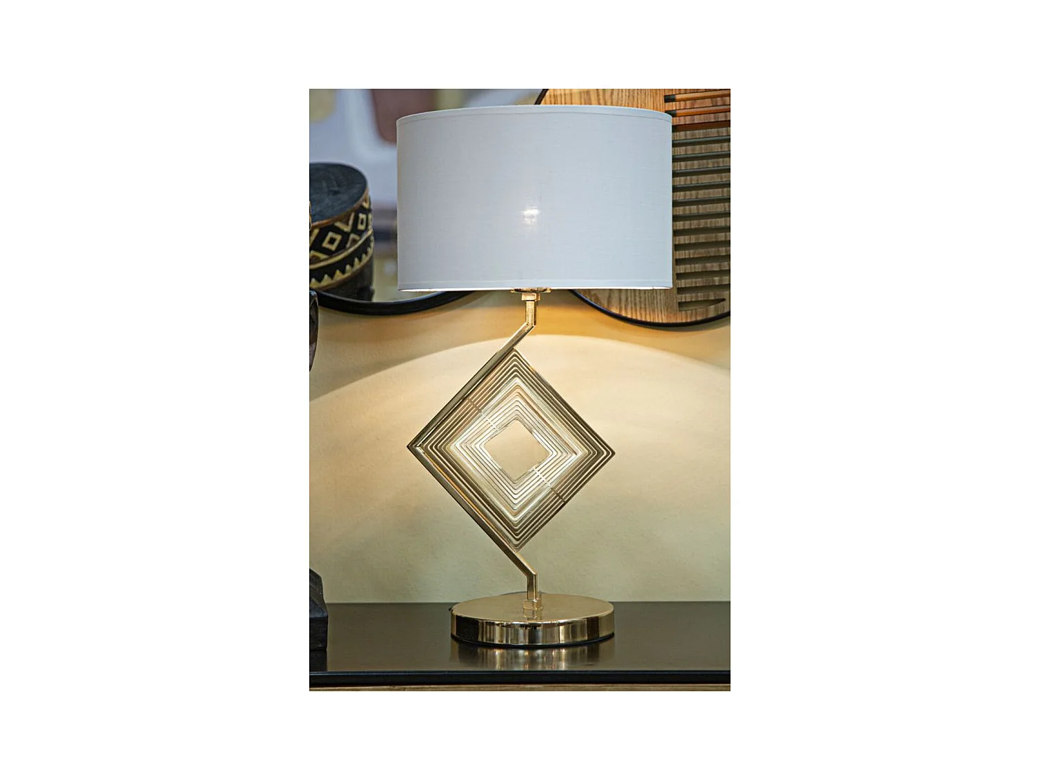 Tafellamp MF144, Goud, 30x30x56 cm, Epikasa