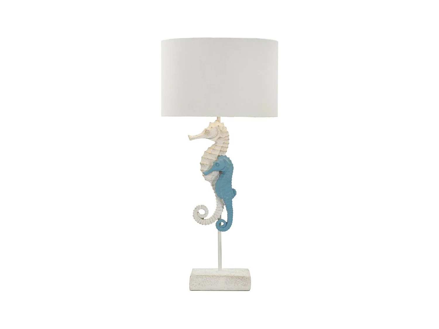 Candeeiro de Mesa Cavalo marinho 1, Multicolorido, 30,5x30,5x66,5 cm, Epikasa