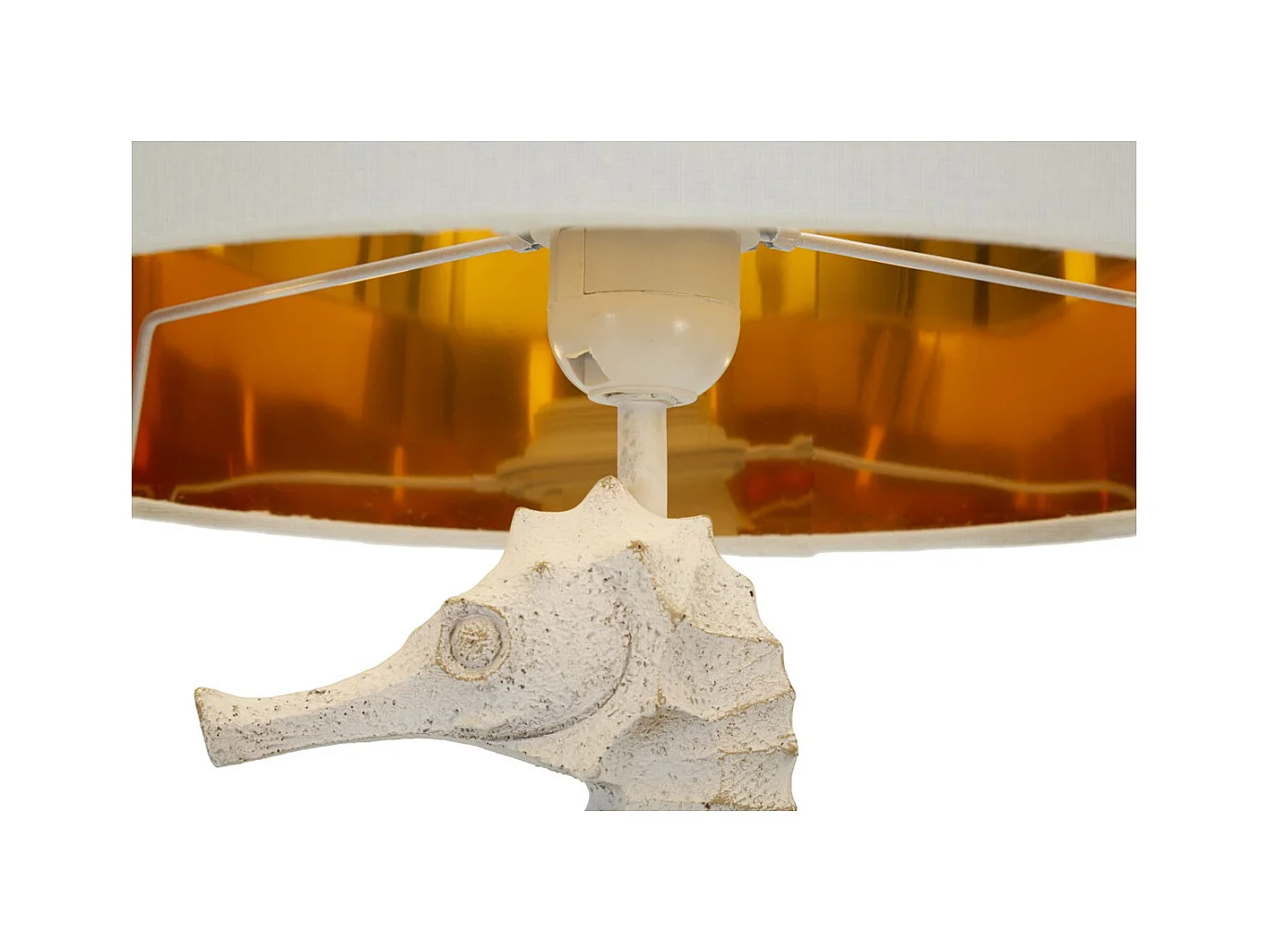 Candeeiro de Mesa Cavalo marinho 1, Multicolorido, 30,5x30,5x66,5 cm, Epikasa