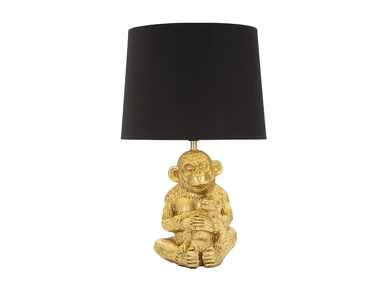 Candeeiro de Mesa Macaco 7, Preto, 30x30x49 cm, Epikasa