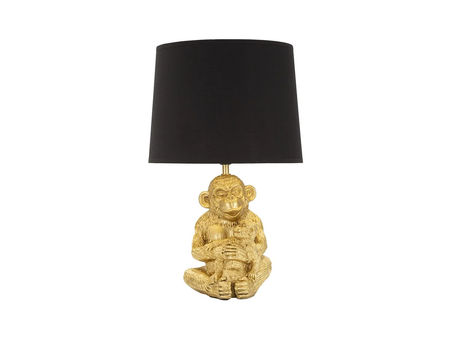 Tafellamp Aap 7, Zwart, 30x30x49 cm, Epikasa