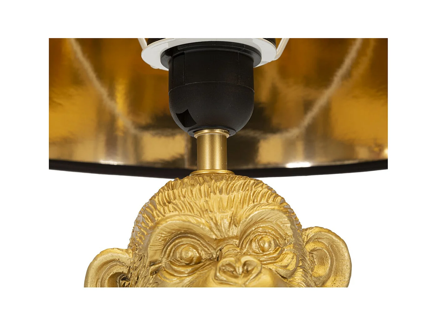 Tafellamp Aap 7, Zwart, 30x30x49 cm, Epikasa